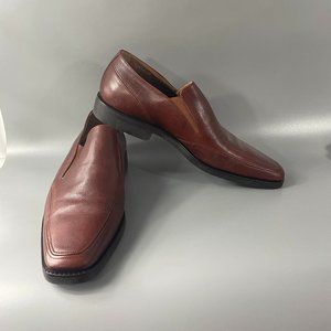 Michael Toschi Brown Leather Loafers CIS Equipped Carbonlite Men's Size 12 US